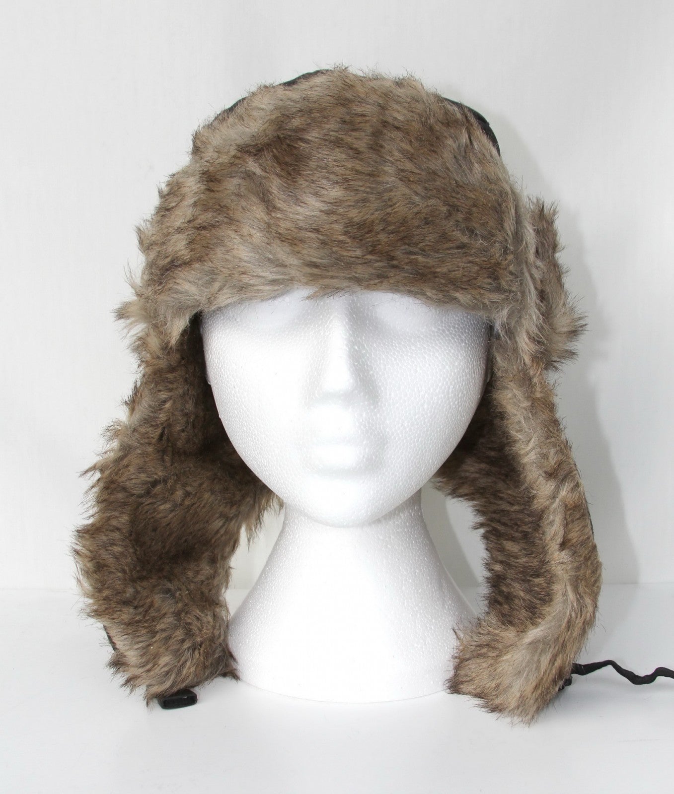 GESSY FAUX FUR WARM WINTER HUNTING HAT IN BLACK
