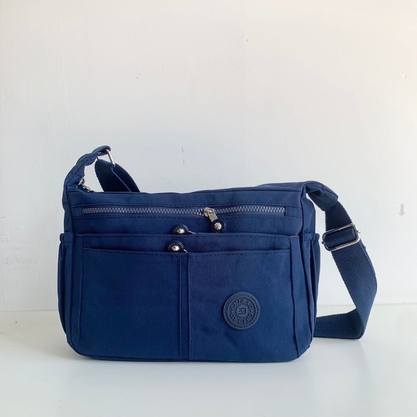 GESSY NYLON MULTIFUCTIONAL CROSSBODY BAG IN BLUE