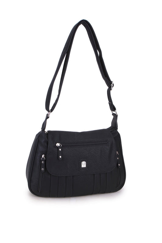 GESSY BIG CAPACITY HANDBAG IN BLACK