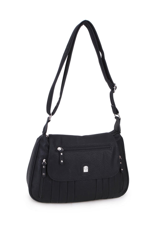 GESSY BIG CAPACITY HANDBAG IN BLACK