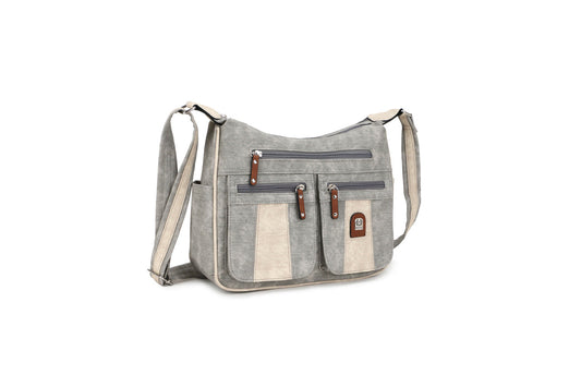GESSY YOUTHFUL SQUARE HANDBAG IN GREY