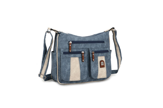 GESSY YOUTHFUL SQUARE HANDBAG IN BLUE