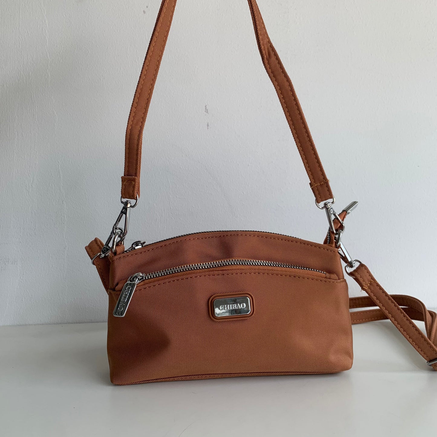 GESSY MULTI-LAYER CROSSBODY BAG IN ORANGE