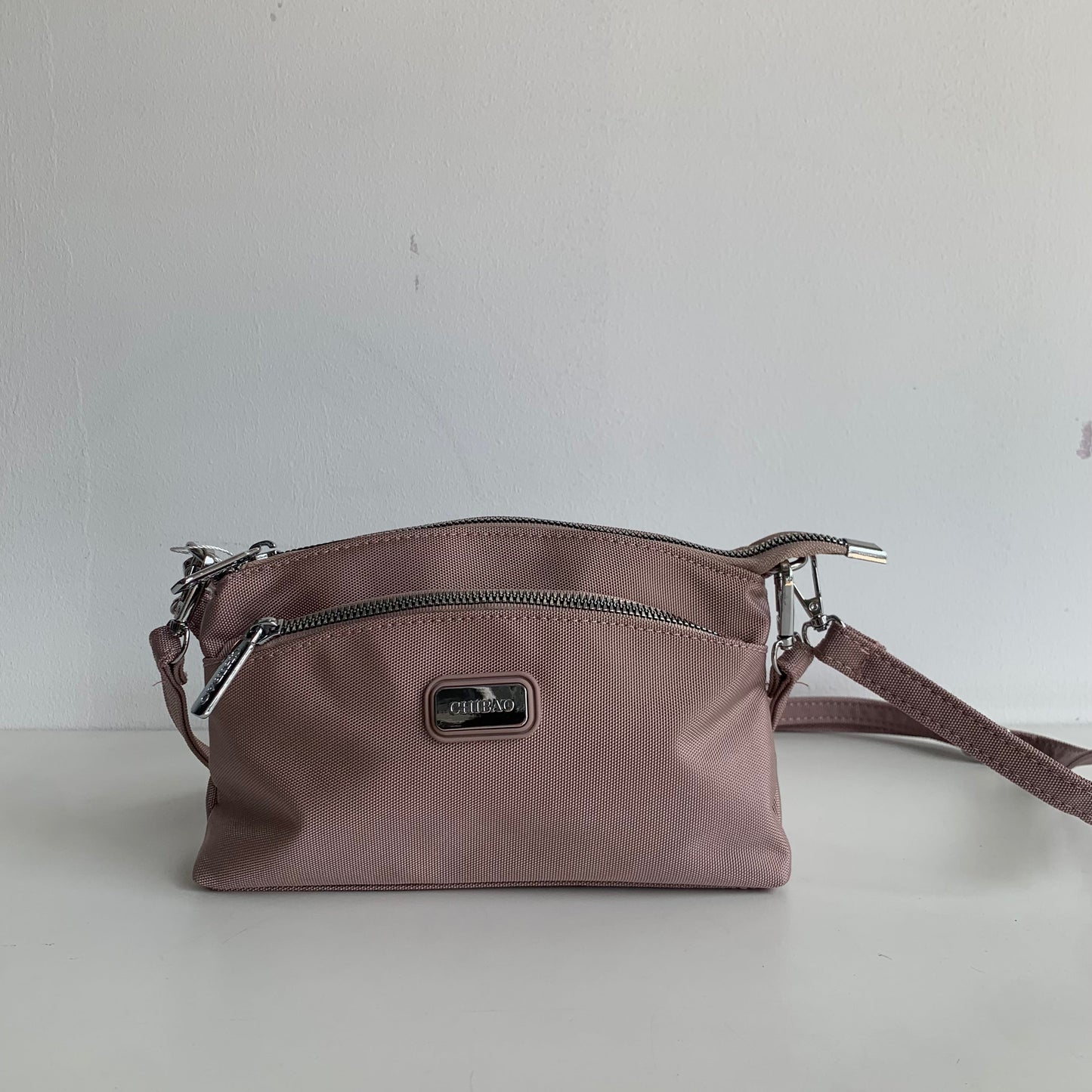 GESSY MULTI-LAYER CROSSBODY BAG IN PINK