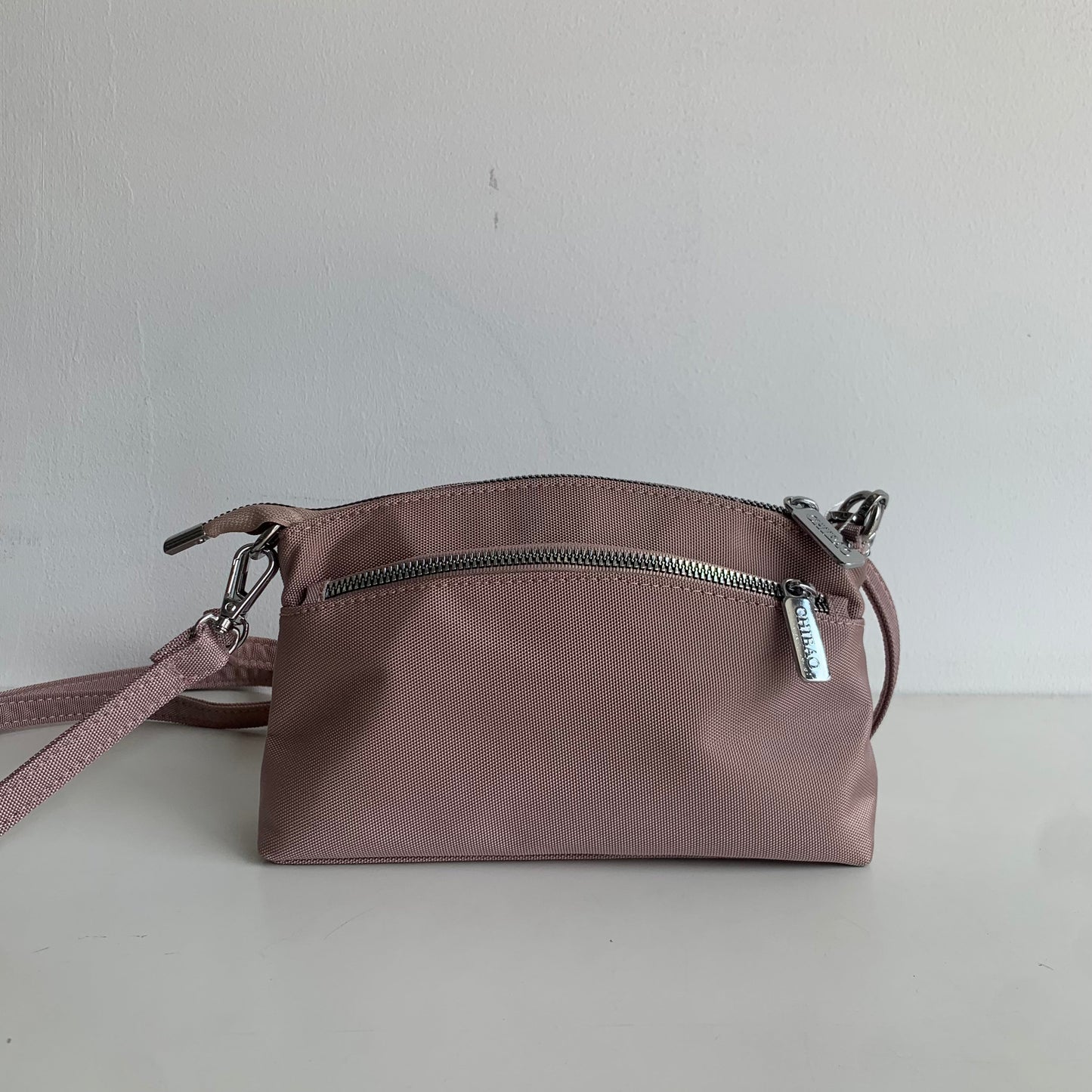 GESSY MULTI-LAYER CROSSBODY BAG IN PINK