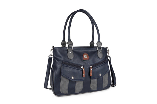 GESSY COLORBLOCK HANDBAG IN BLUE/G