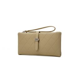 GESSY QUILTED FOLD PURSE IN GREEN