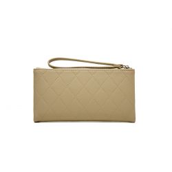 GESSY QUILTED FOLD PURSE IN GREEN