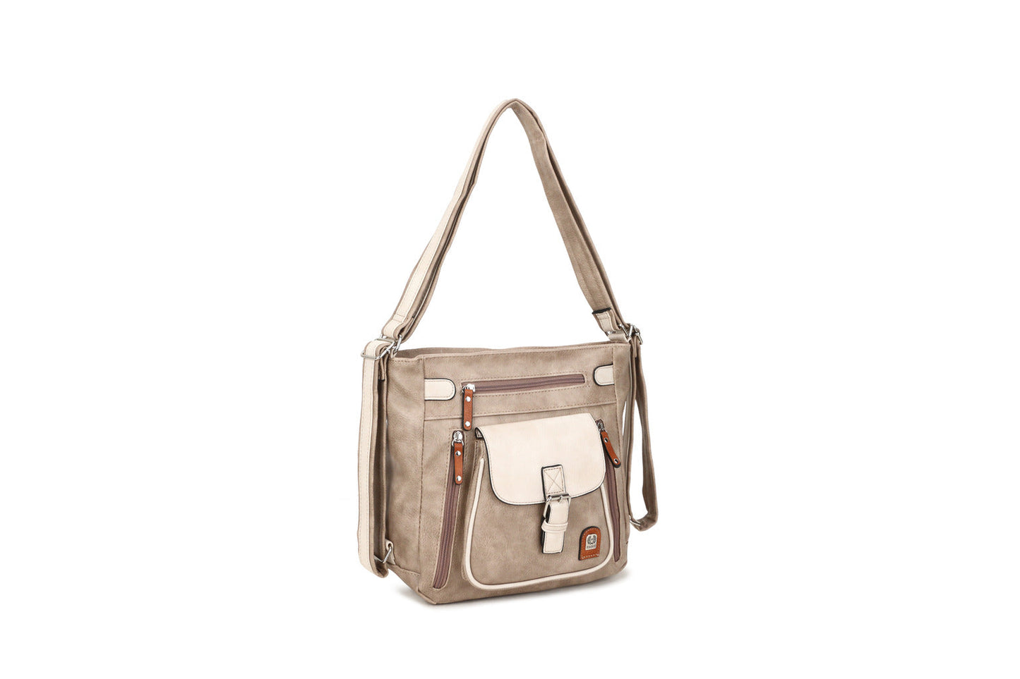 GESSY COLORBLOCK YOUTHFUL BAG IN APRICOT