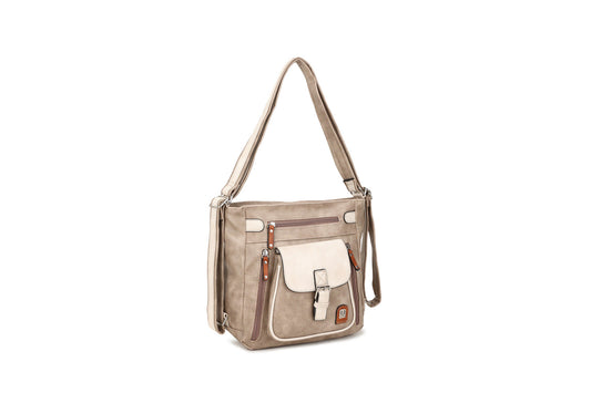 GESSY COLORBLOCK YOUTHFUL BAG IN APRICOT
