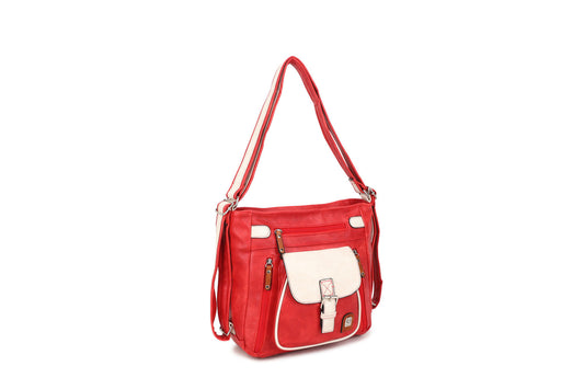 GESSY COLORBLOCK YOUTHFUL BAG IN RED