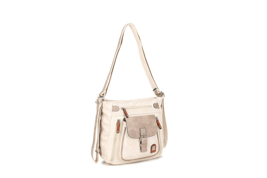 GESSY COLORBLOCK YOUTHFUL BAG IN BEIGE
