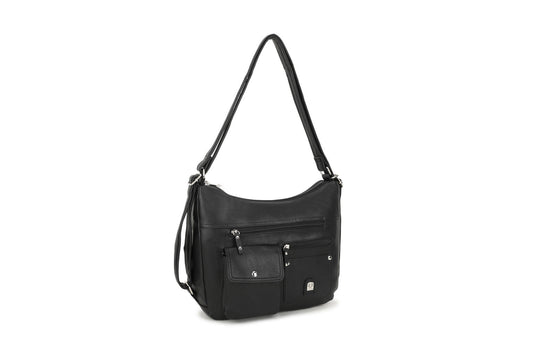 GESSY MULTI POCKET BAG IN BLACK