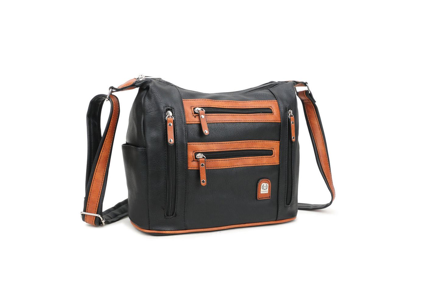 GESSY SPORT BAG IN BLACK/BROWN