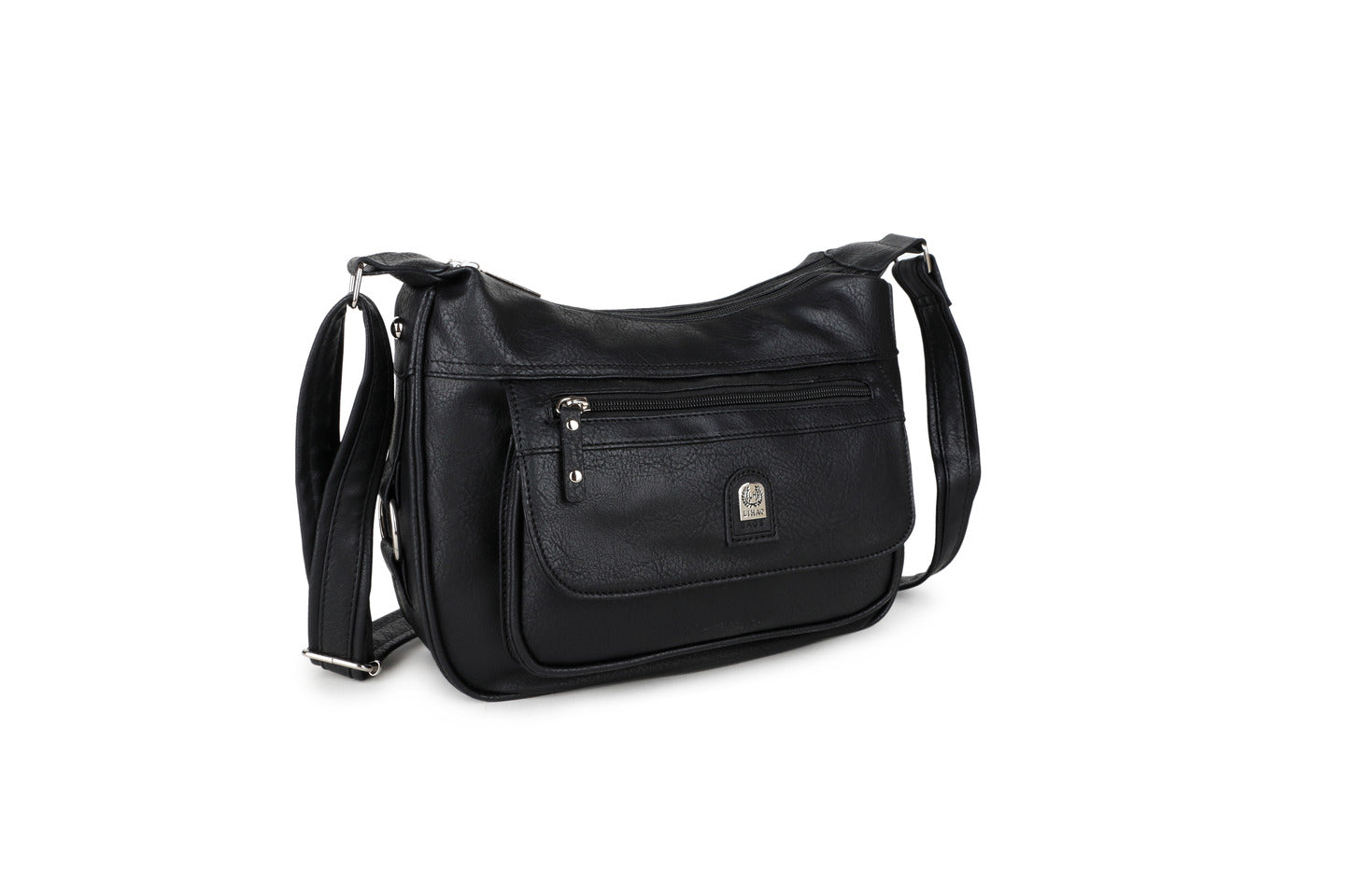 GESSY MEN'S MULTIFUCTIONAL CROSSBODY BAG IN BLACK