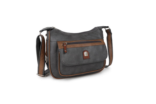 GESSY MEN'S MULTIFUCTIONAL CROSSBODY BAG IN GREY/K