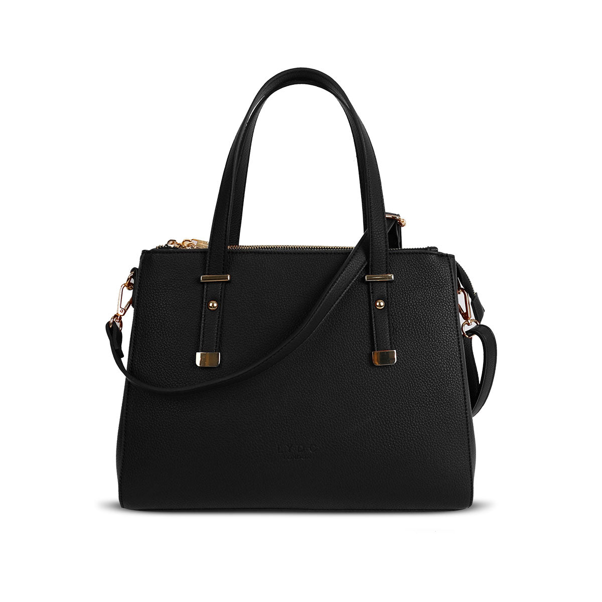 LYDC BUSINESS LAPTOP HANDBAG IN BLACK LARGE CAPACITY