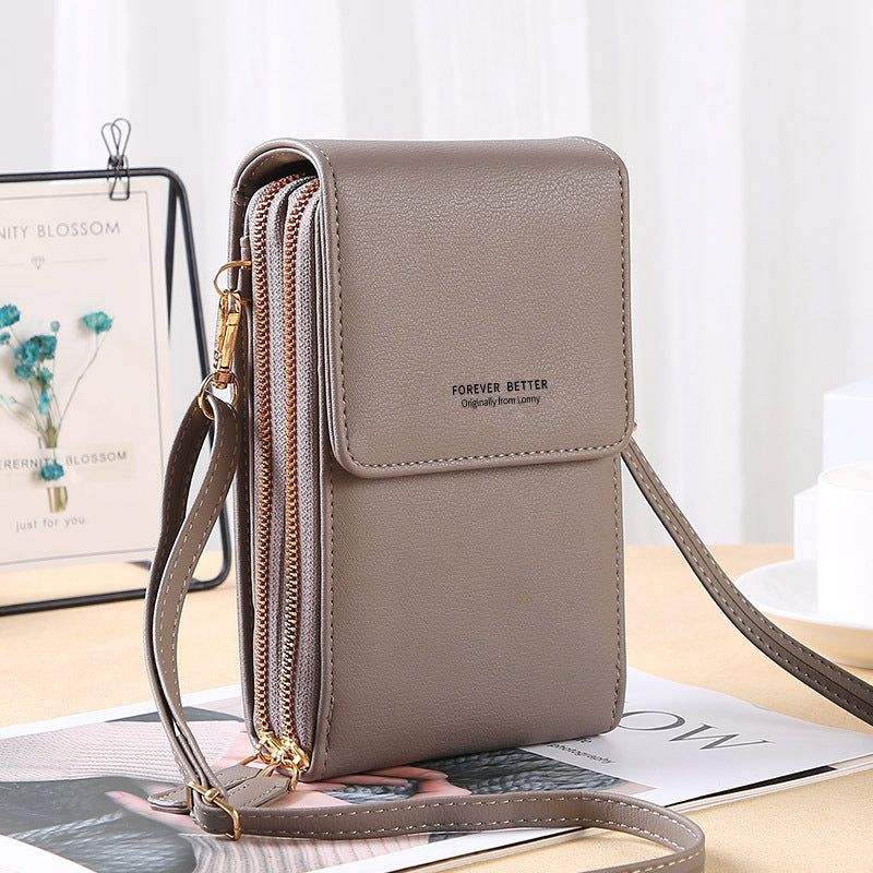 GESSY ZIP CROSSBODY FLAP PHONE BAG