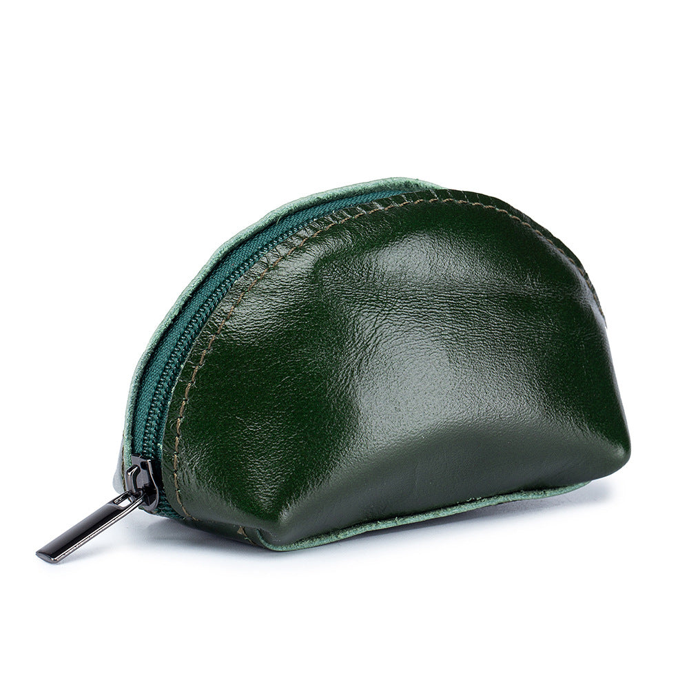 GESSY SHELL SHAPED LEATHER COIN PURSE