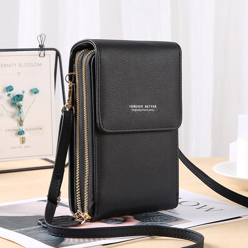 GESSY ZIP CROSSBODY FLAP PHONE BAG