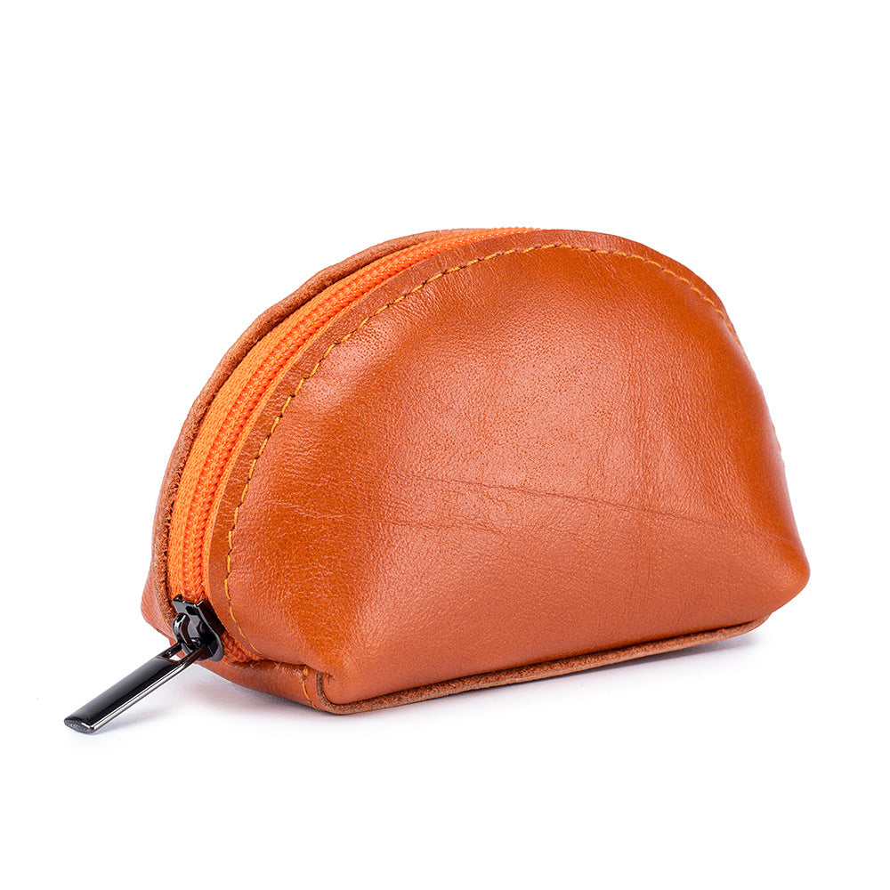 GESSY SHELL SHAPED LEATHER COIN PURSE