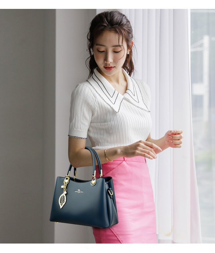 GESSY PU LEATHER TOTE BAG