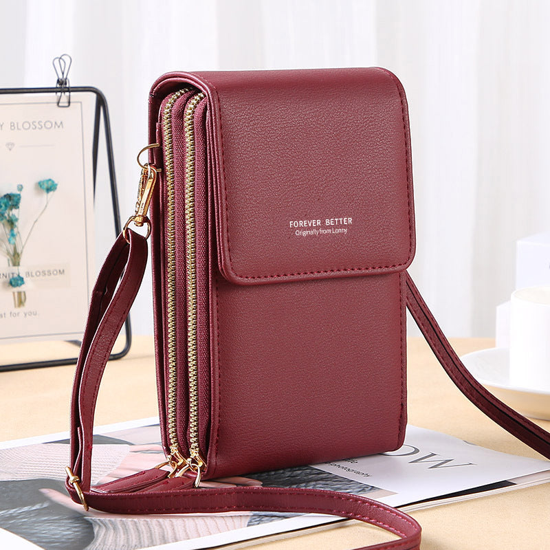 GESSY ZIP CROSSBODY FLAP PHONE BAG