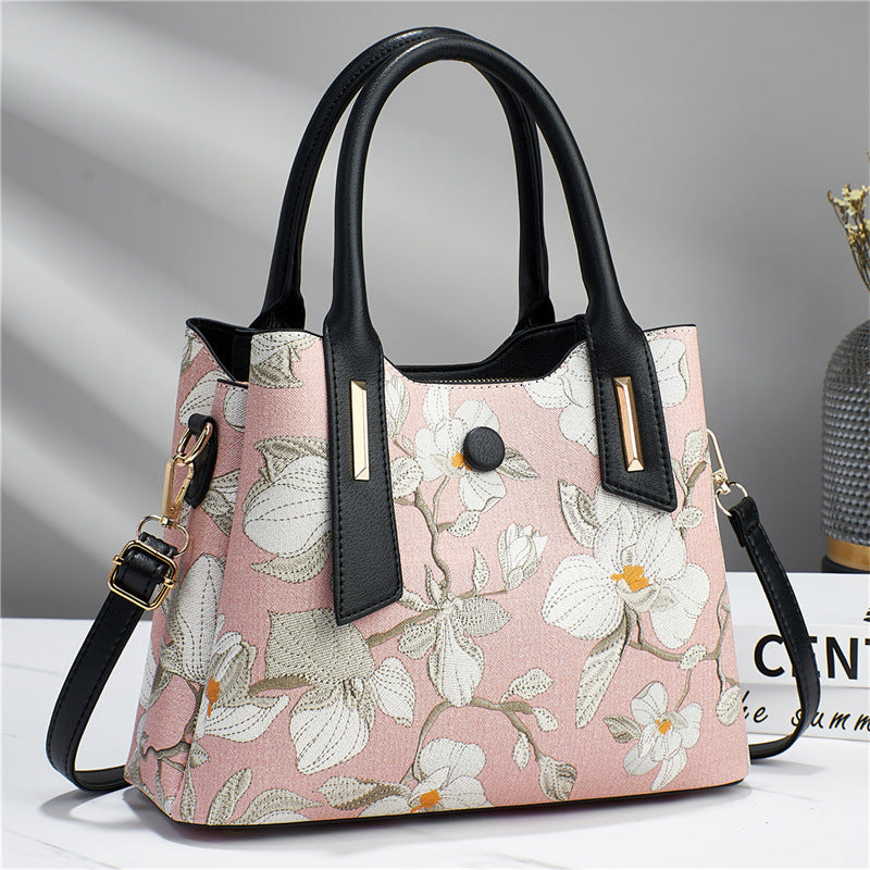 GESSY FLORA PRINT TOP HANDLE HANDBAG