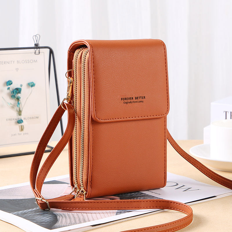 GESSY ZIP CROSSBODY FLAP PHONE BAG