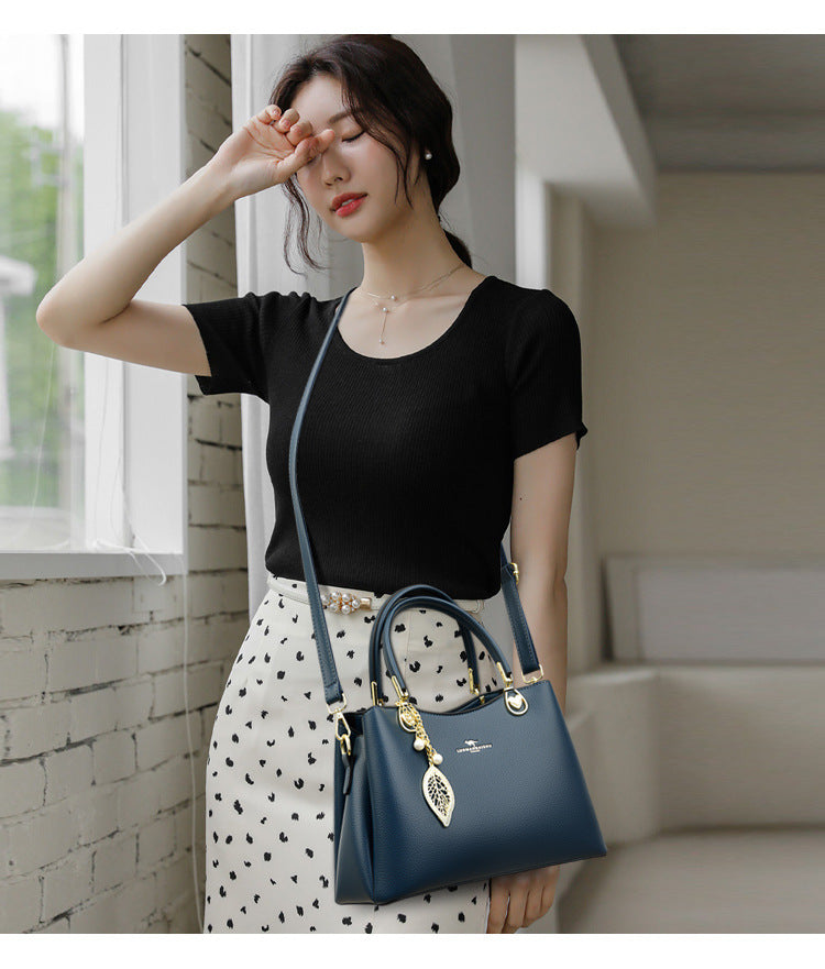 GESSY PU LEATHER TOTE BAG