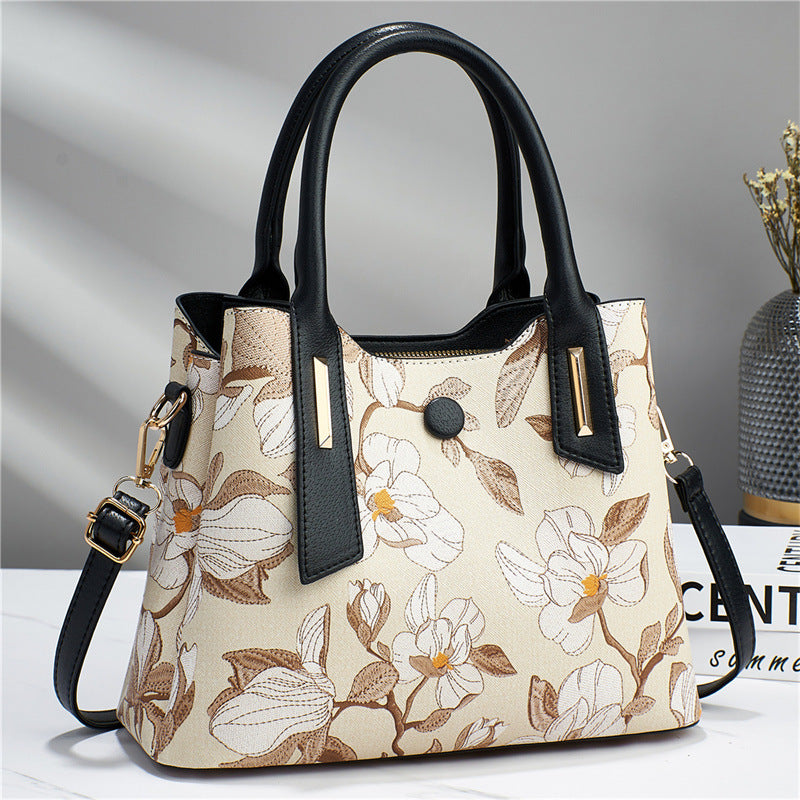 GESSY FLORA PRINT TOP HANDLE HANDBAG