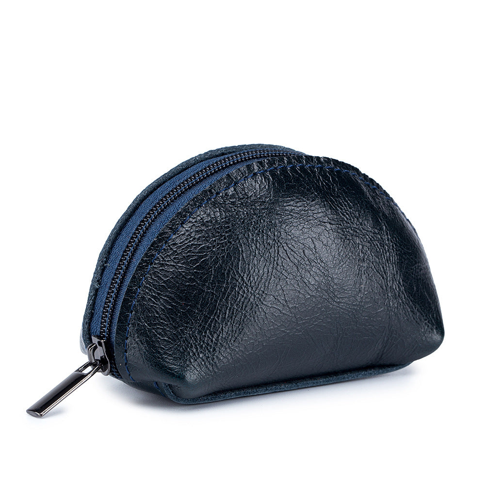 GESSY SHELL SHAPED LEATHER COIN PURSE