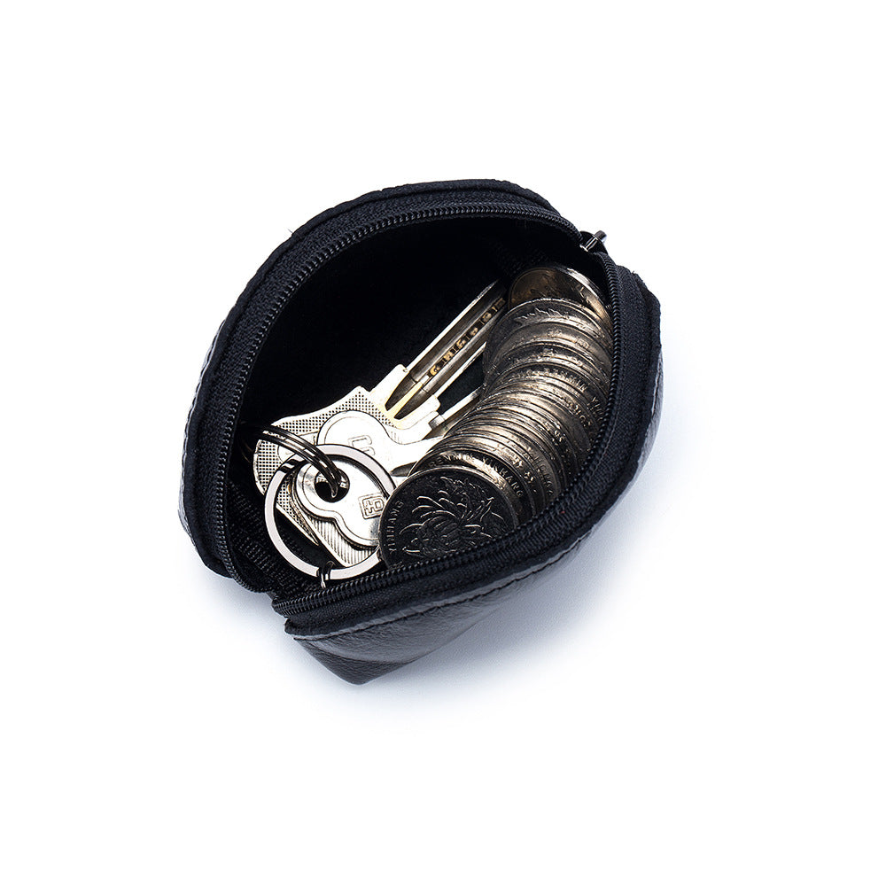 GESSY SHELL SHAPED LEATHER COIN PURSE
