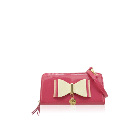 LYDC BOW DETAILED PURSE IN HOT PINK