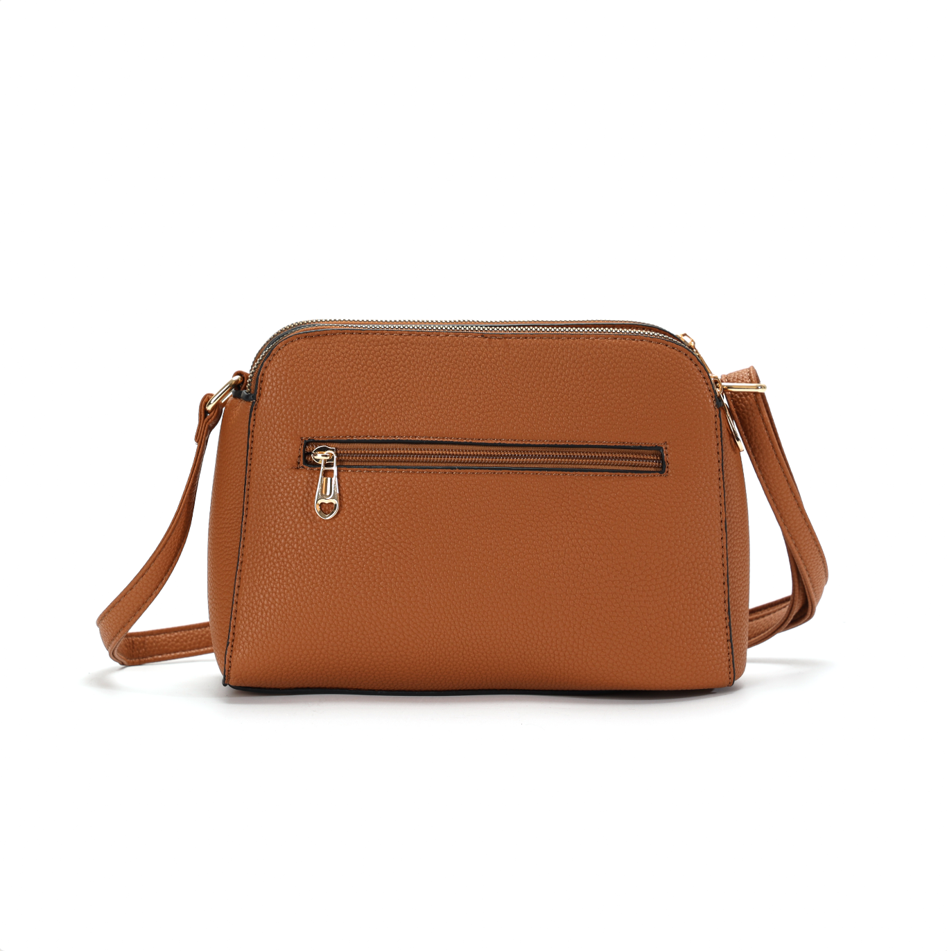 GESSY RING DECOR HANDBAG IN BROWN