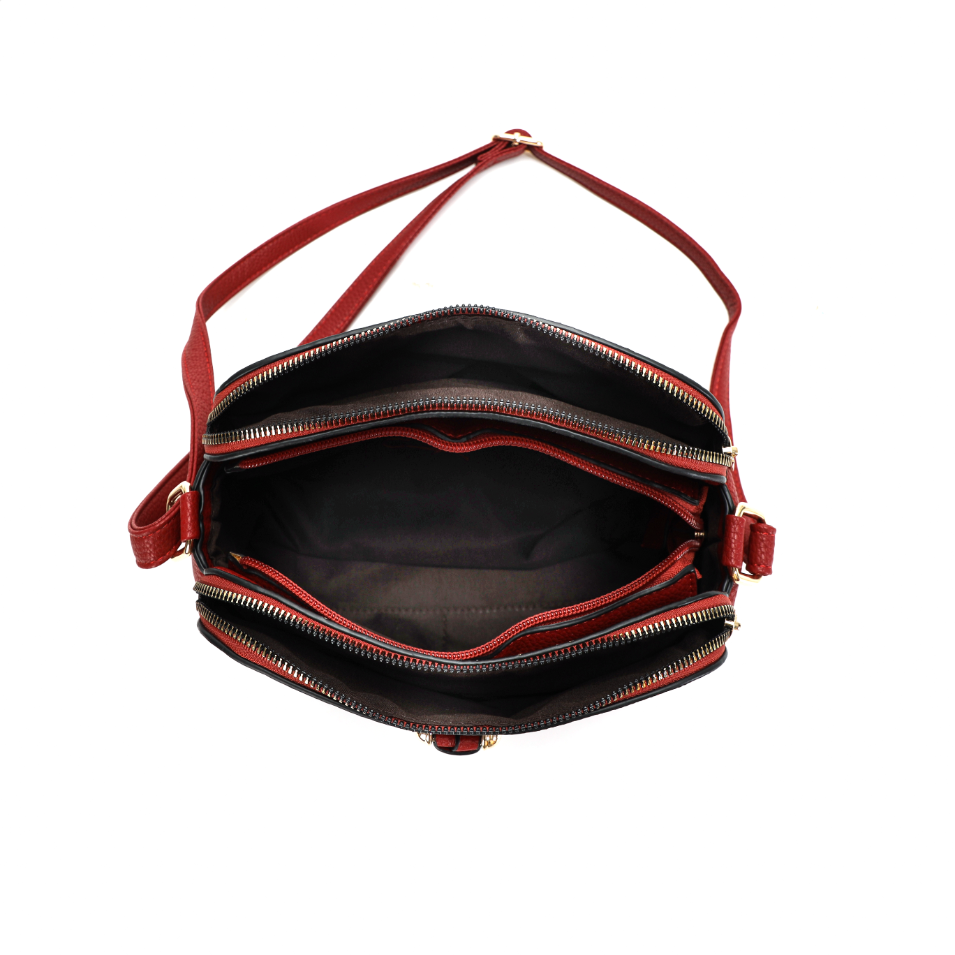 GESSY RING DECOR HANDBAG IN RED