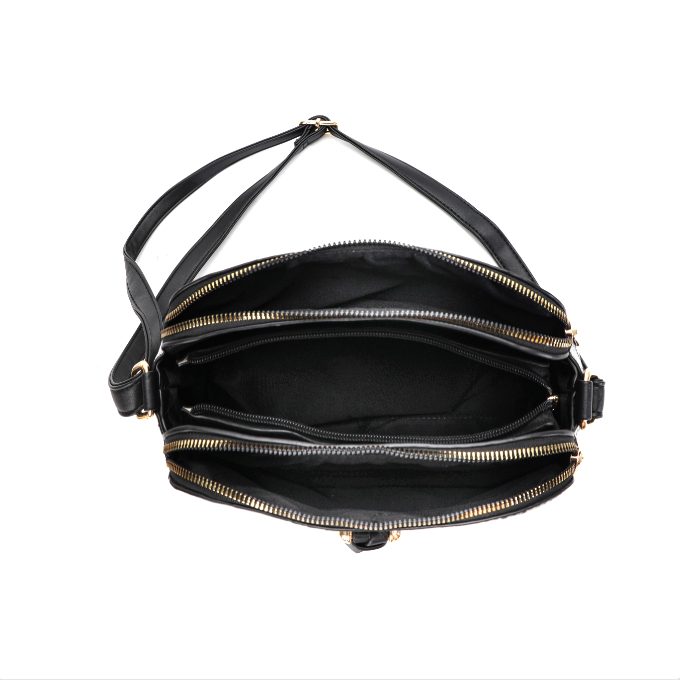 GESSY LOGO PRINT RING DECOR HANDBAG IN GREY