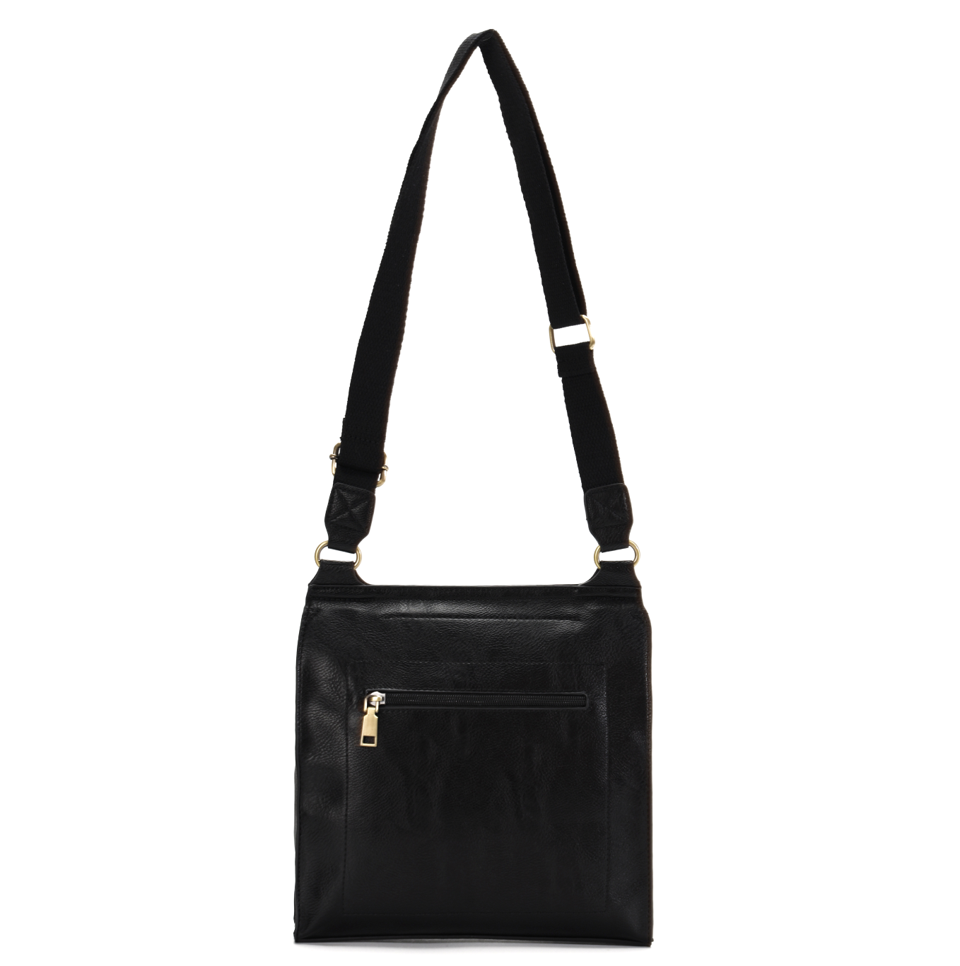 GESSY MESSENGER CROSS BODY BAG TWIST LOCKER IN BLACK