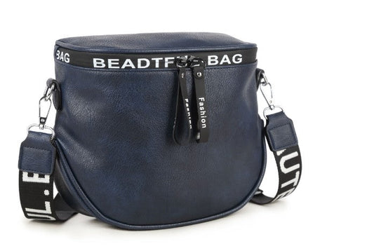 GESSY SEMICIRCLE BUCKET BAG IN BLUE
