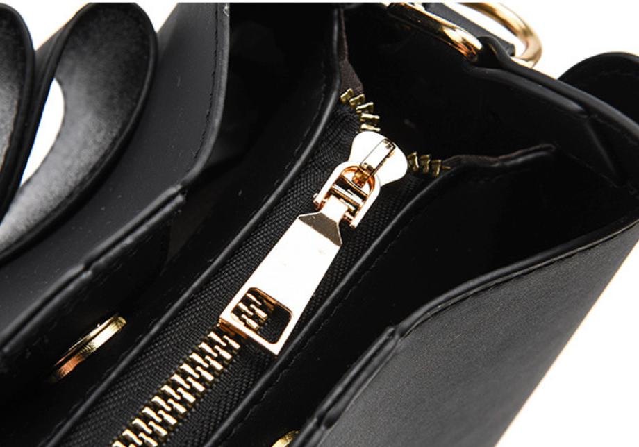 GESSY TOTE HANDBAG BOW TIE BAG OPTIONAL SHOULDER STRAP IN BLACK