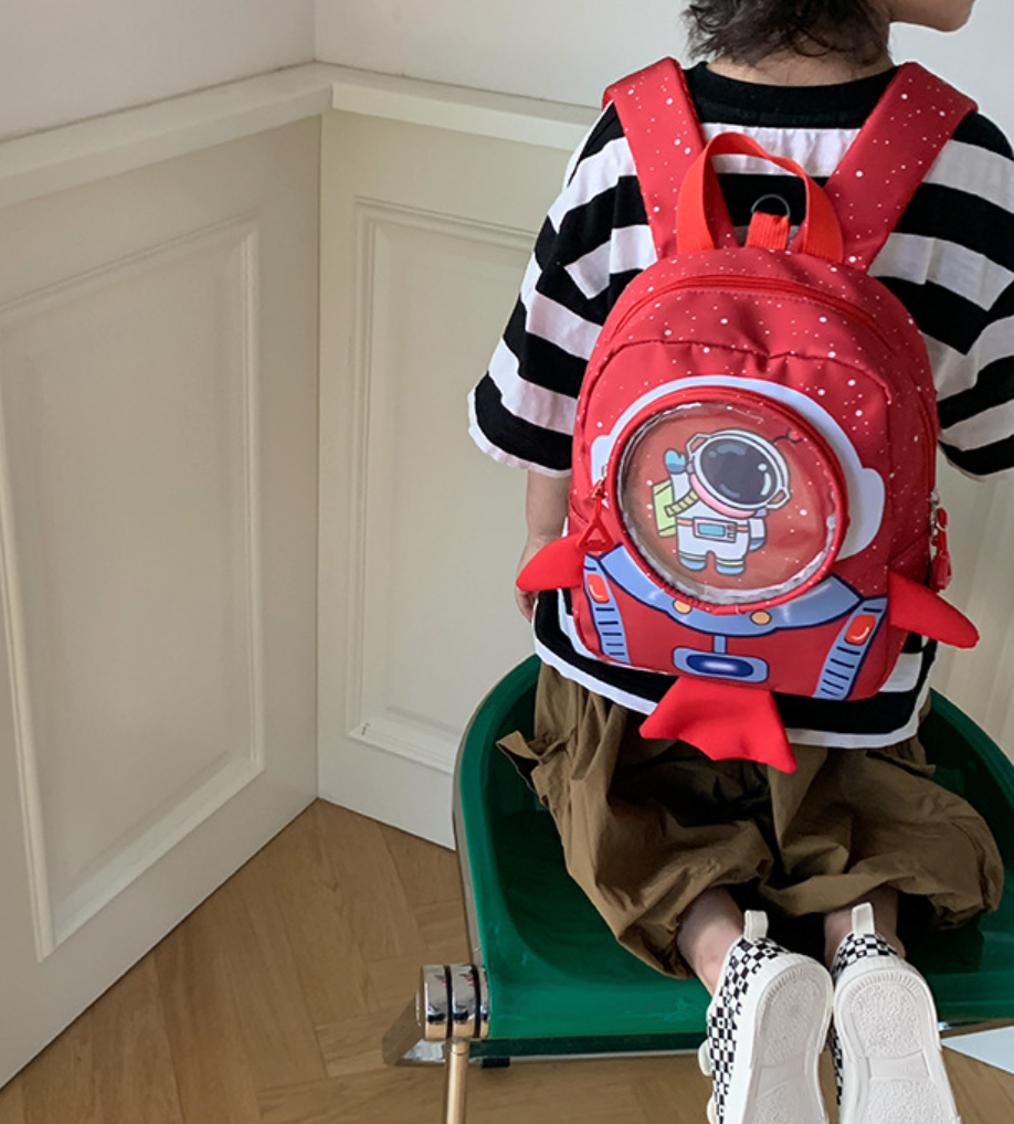 GESSY KID ROCKET BACKPACK IN RED