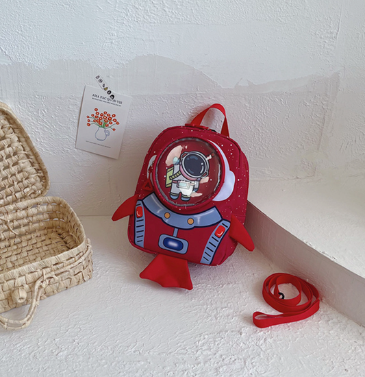 GESSY KID ROCKET BACKPACK IN RED