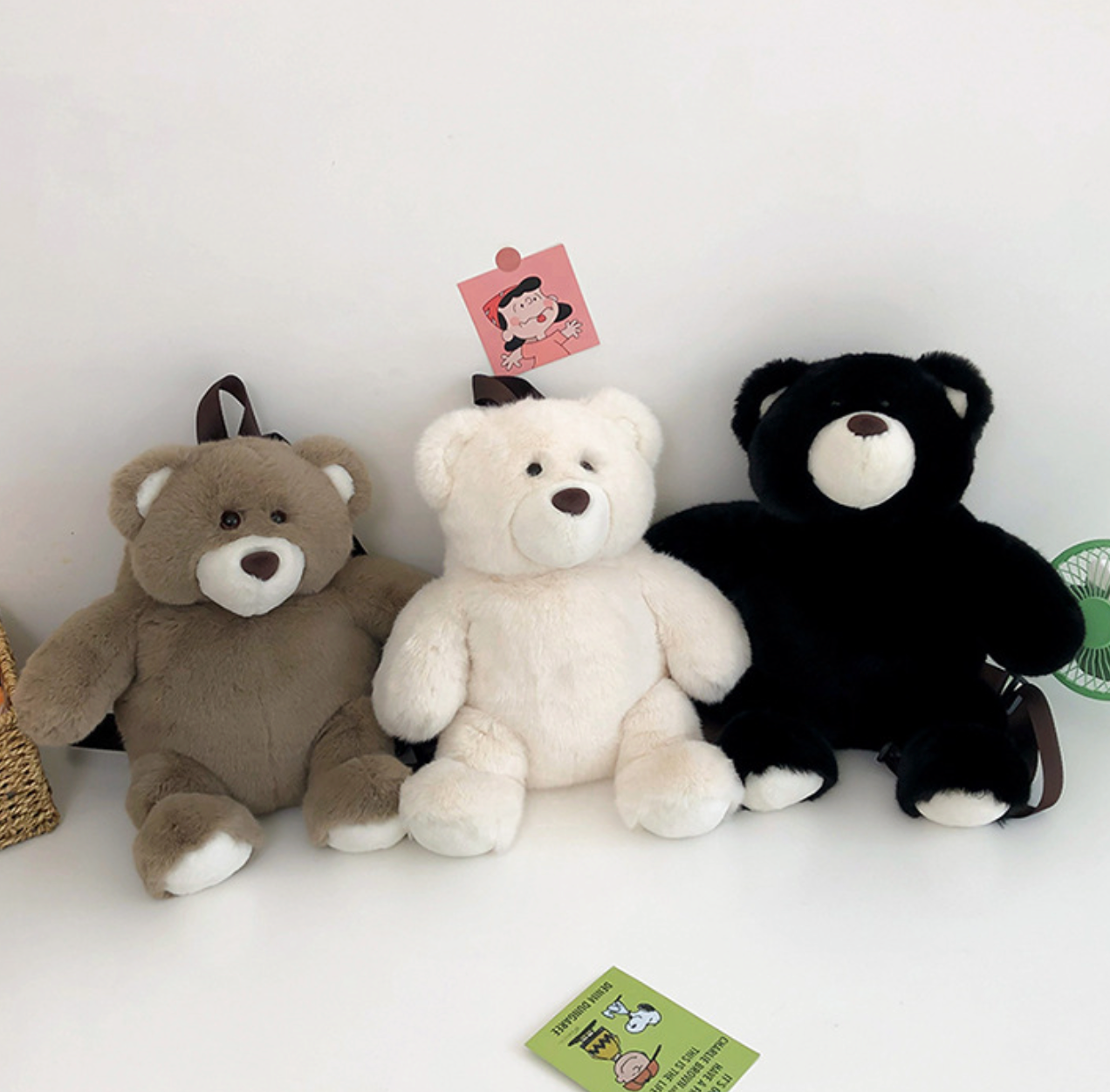 GESSY KID BACKPACK BEAR DOLL IN BROWN