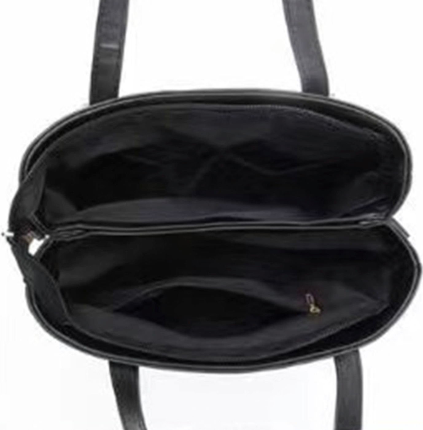 GESSY CHECKERED HANDBAG TOTE BAG IN BLACK