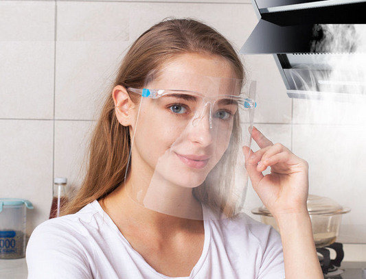 Anti-Fog Transparent Glass Visor