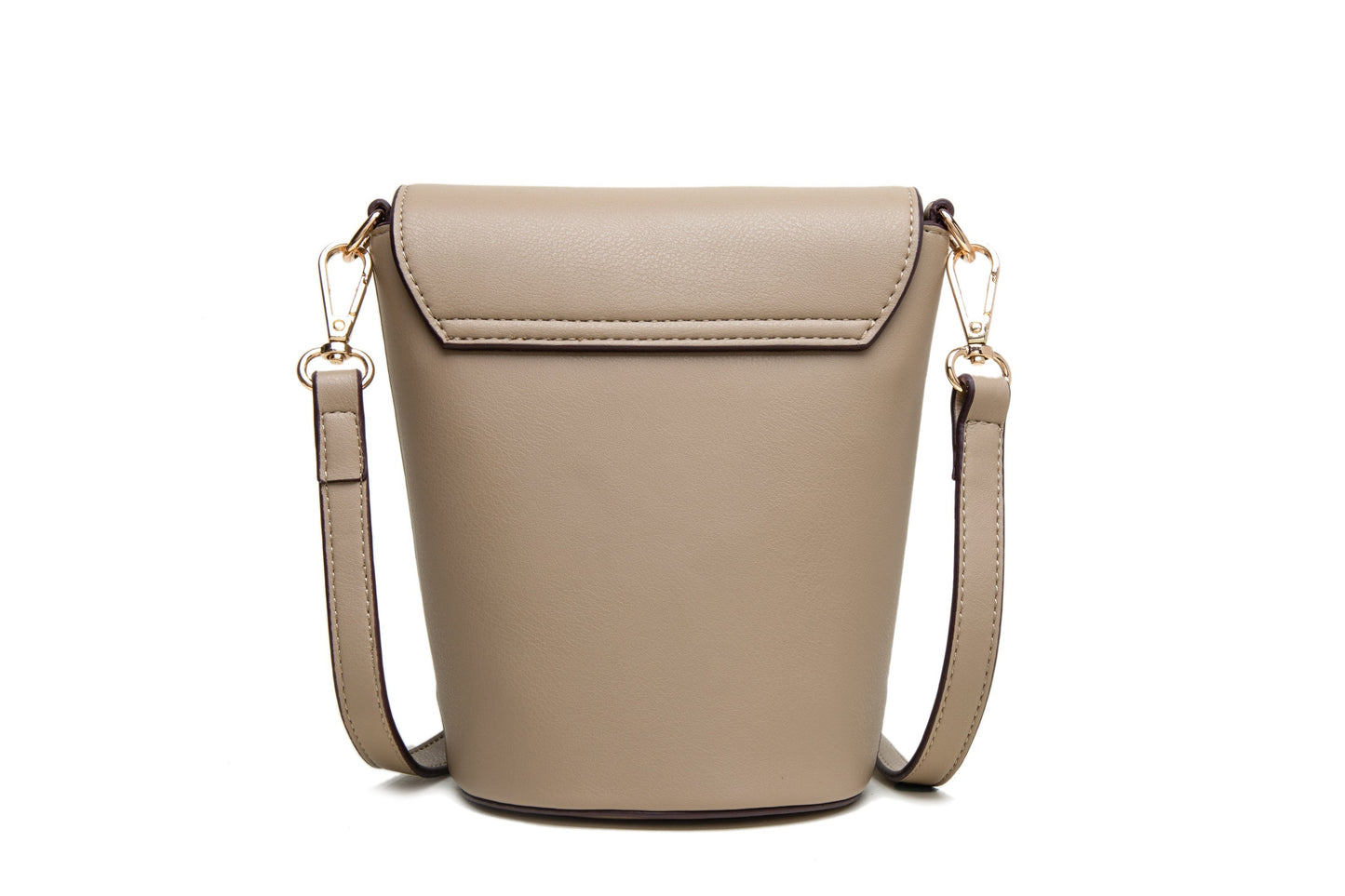 GESSY LEAF PRINT BUCKET BAG IN BLACK