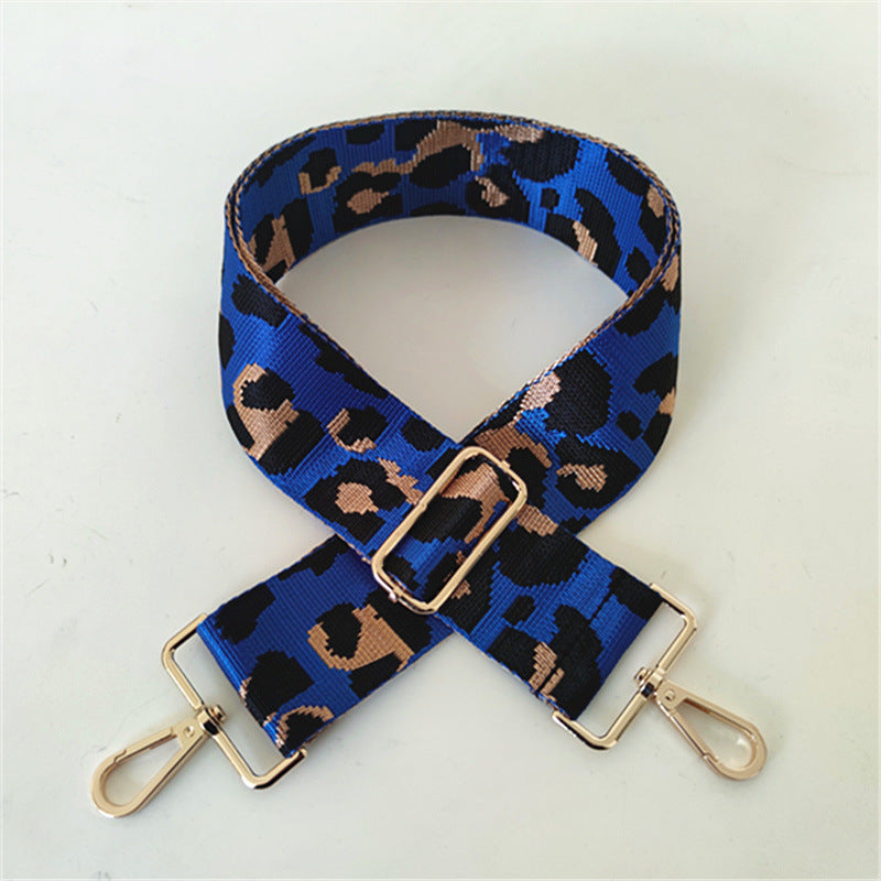 GESSY LEOPARD BAG STRAP ROYAL BLUE BELT