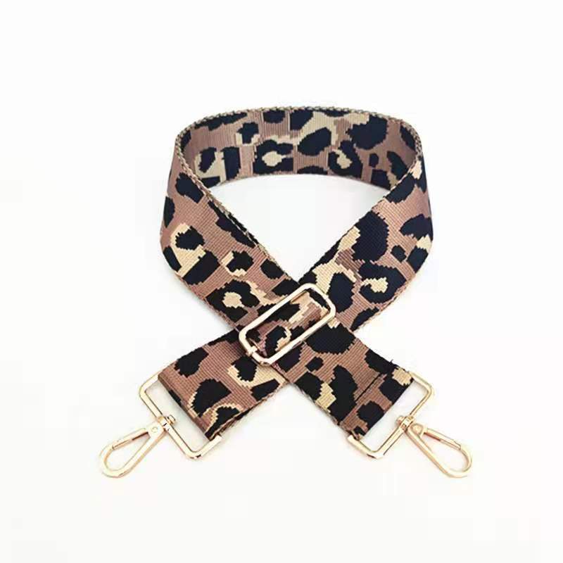 GESSY LEOPARD BAG STRAP BROWN BELT