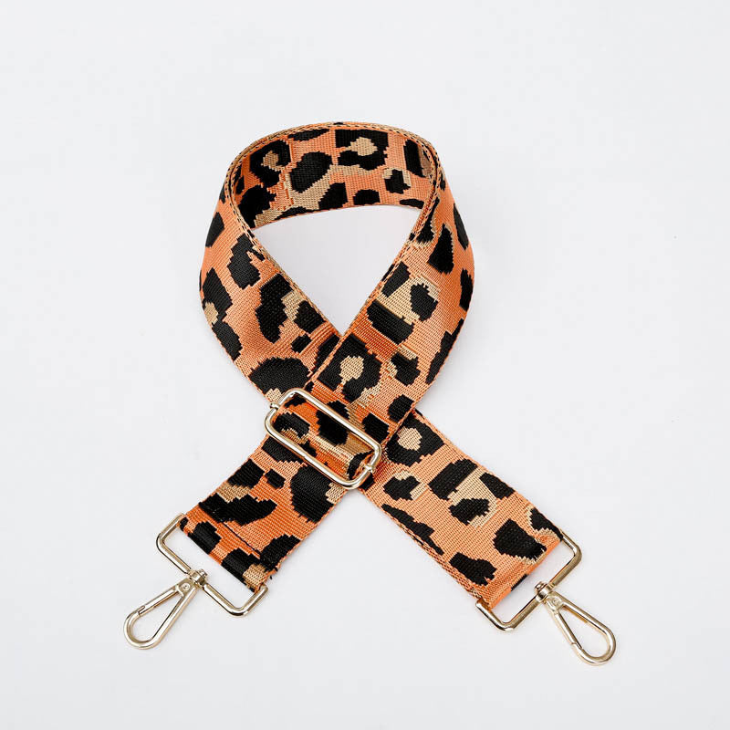 GESSY LEOPARD BAG STRAP ORANGE BELT