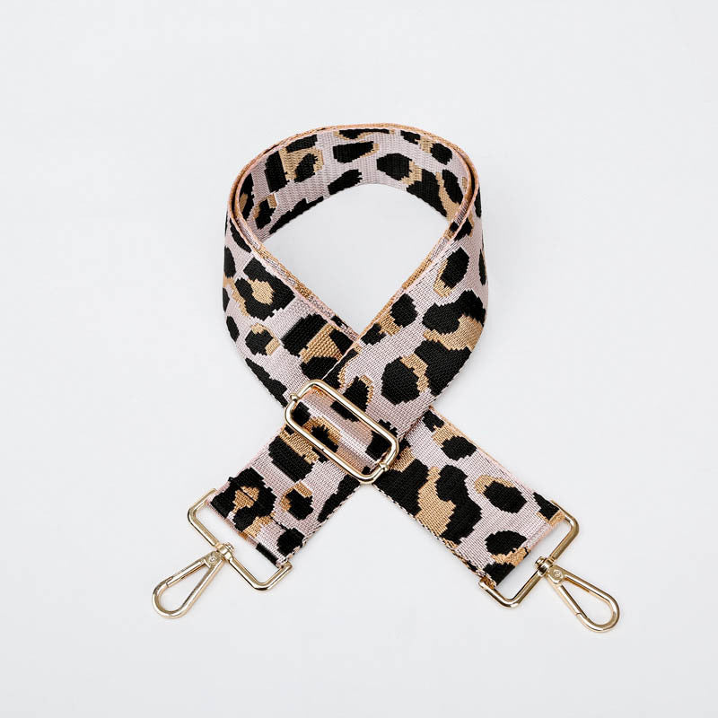 GESSY LEOPARD BAG STRAP PINK BELT